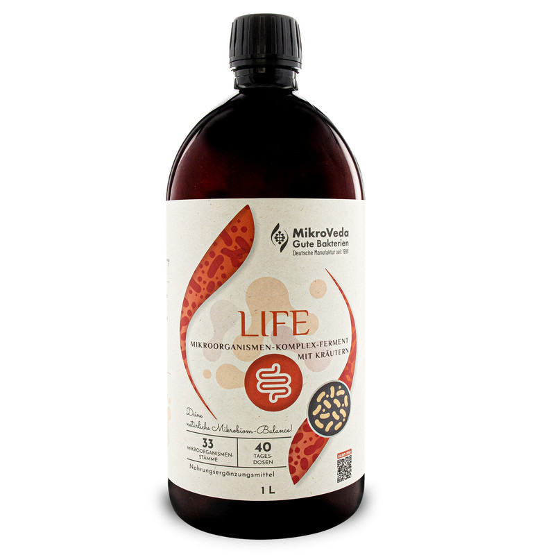 MikroVeda LIFE - Mikroorganismen Komplex Kräuterferment  1 Liter Flasche