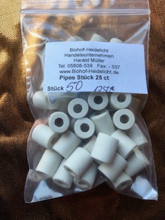 Effektive Mikroorganismen Keramik graue Roehrchen(einzeln) 50 Stück