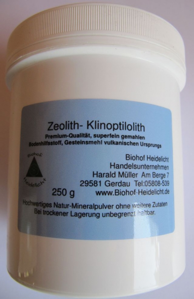Zeolith feinst vermahlen 250 g Dose